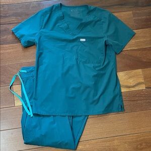 Figs Deep Teal Medical Scrub Set
